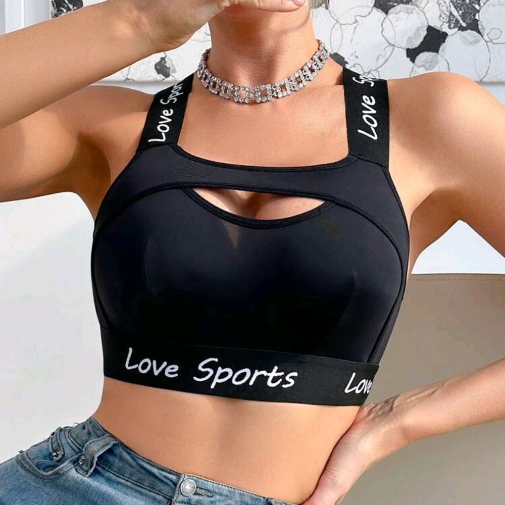 Black Sports Bra